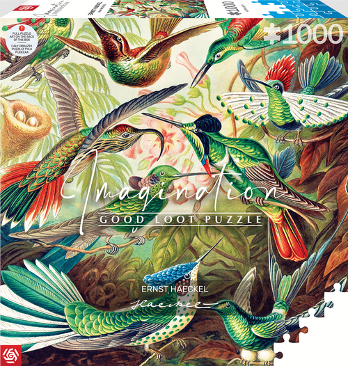 Imagination: Ernst Haeckel Hummingbirds - 1000 (Puslespil)