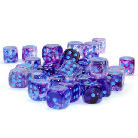 Nebula™ – 12mm d6 Nocturnal/blue Luminary Dice Block™