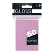 Ultra PRO PRO-Gloss Standard Deck Protector sleeves - Bright Pink (50)