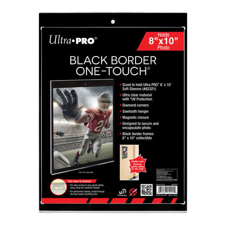 Ultra PRO 8" x 10" Black Border UV ONE-TOUCH Magnetic Holder