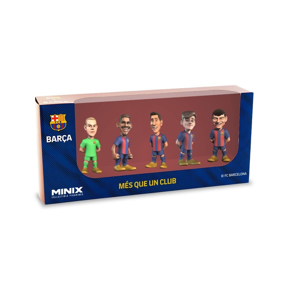 Minix Football - FC Barcelona 5 Pack 7cm