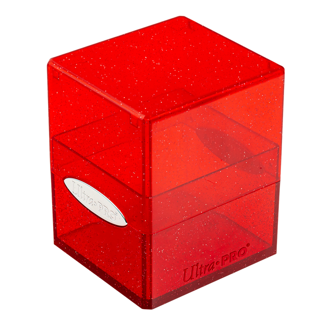 Ultra PRO Satin Cube Deck Box - Glitter Red