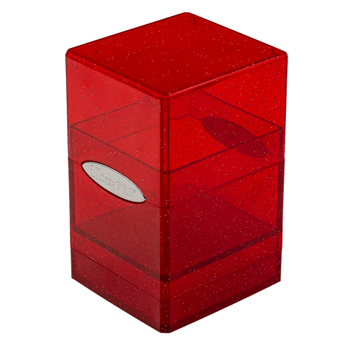 Ultra PRO Satin Tower Deck Box - Glitter Red