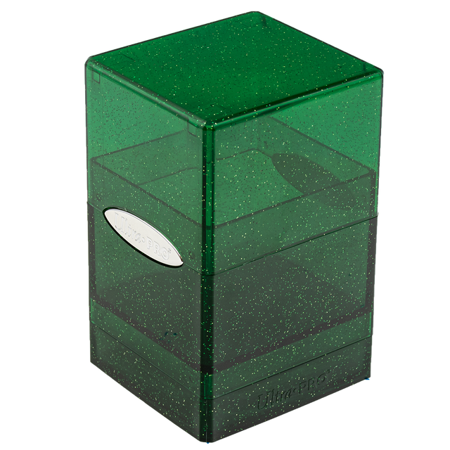 Ultra PRO Satin Tower Deck Box - Glitter Green