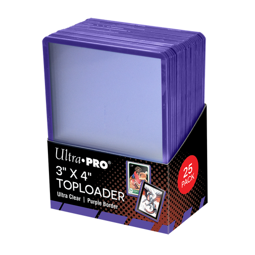 Ultra PRO 3" X 4" Purple Border Toploader (25)