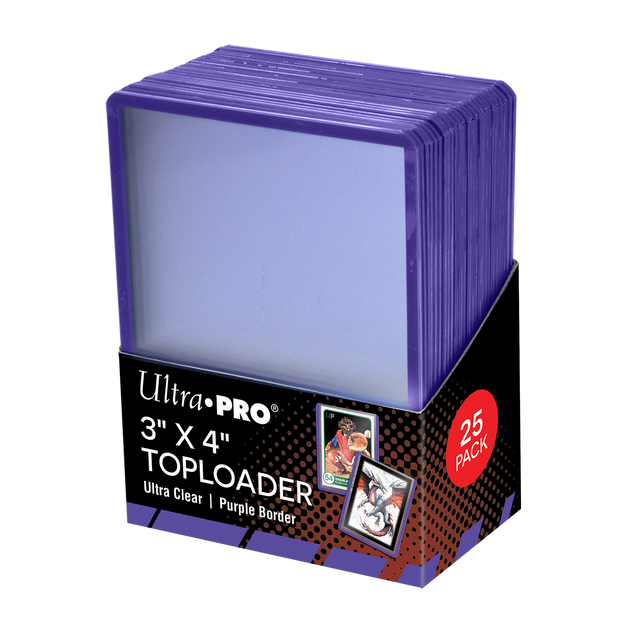 Ultra PRO 3" X 4" Purple Border Toploader (25)