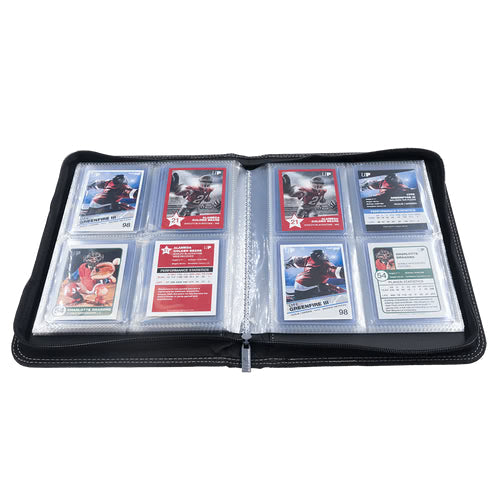 Ultra PRO 4-Pocket Toploader Zippered Premium PRO-Binder - Black