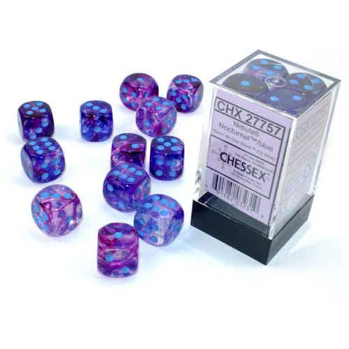 Nebula™ – 16mm d6 Nocturnal/blue Luminary Dice Block