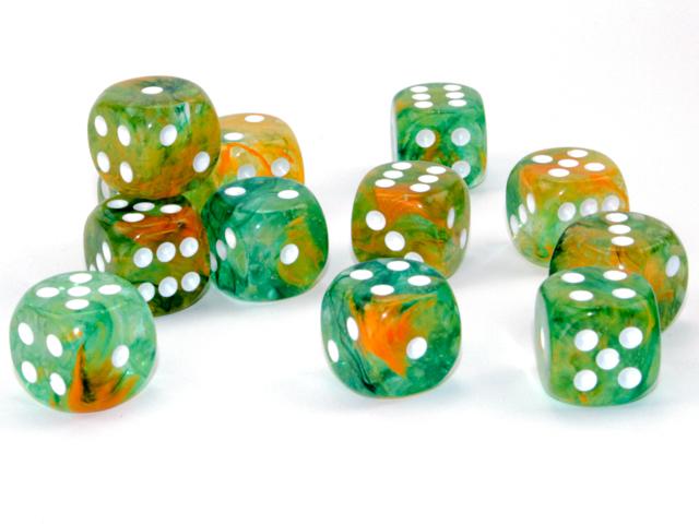 Nebula™ – 16mm d6 Spring/white Luminary Dice Block