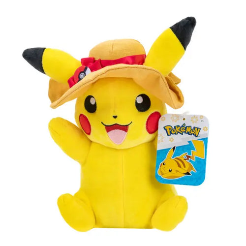 Pokémon Plush: Summer Pikachu with Hat 20 cm