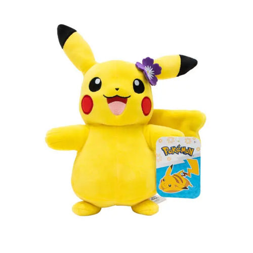 Pokémon Plush: Summer Pikachu with Flower 20 cm