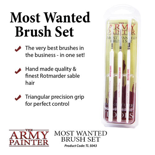 Army Painter: Most Wanted - Brush Set