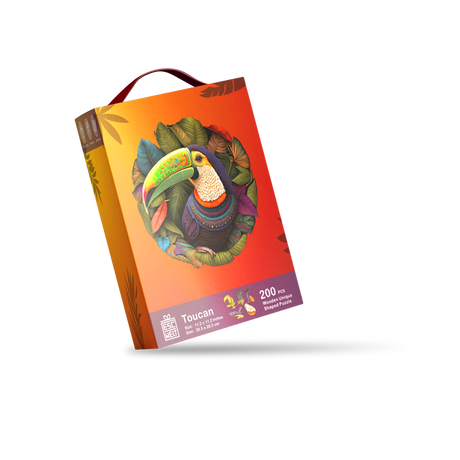 Escape Welt: Wooden Puzzle Toucan 200 (Puslespil)