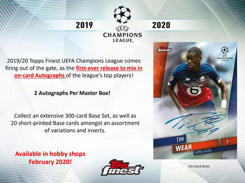 Topps Finest Champions League 2019/20 - Hobby Box