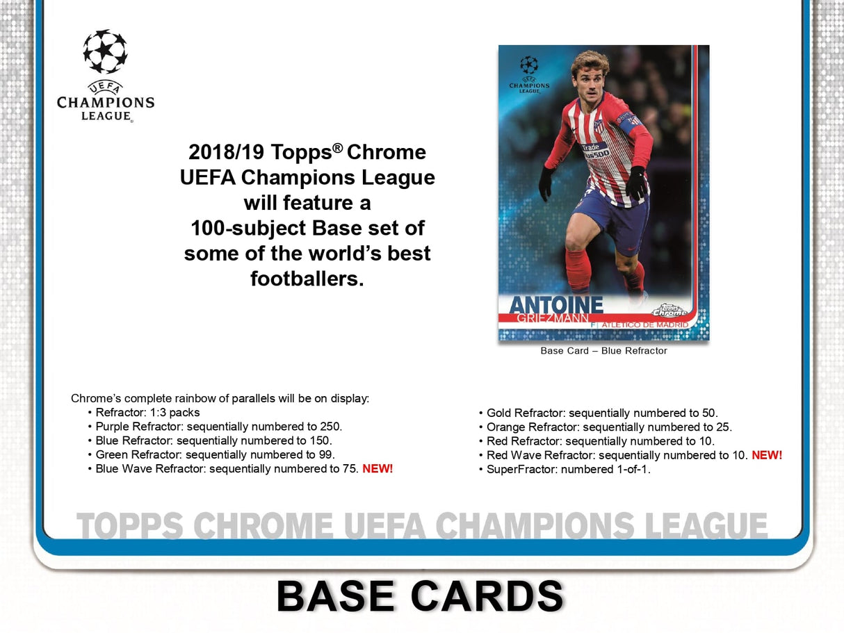 Topps Chrome UEFA Champions League 2018/19 - Hobby Box