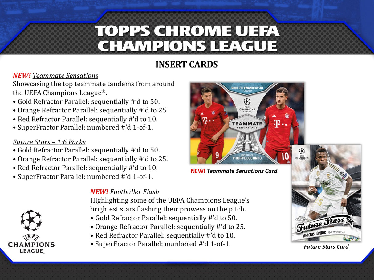 Topps Chrome UEFA Champions League 2019/20 - Hobby Box