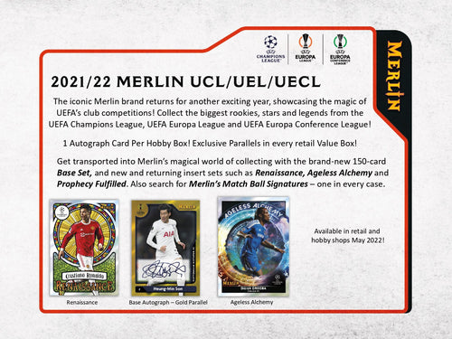 Topps Merlin UEFA Chrome 2021/22 - Hobby Box