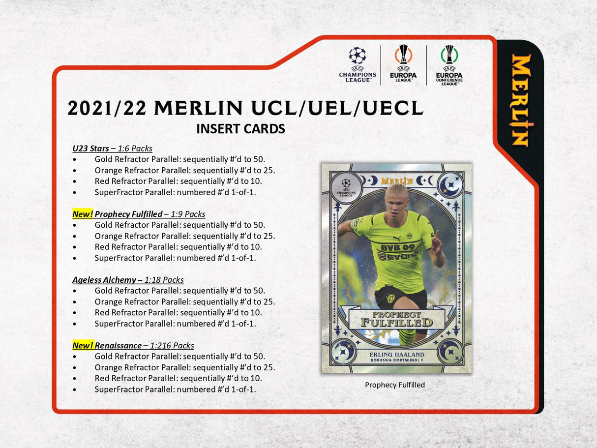 Topps Merlin UEFA Chrome 2021/22 - Hobby Box