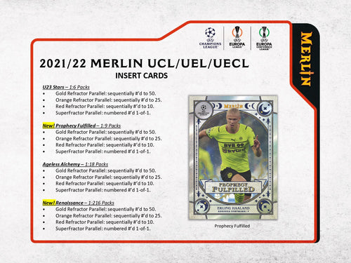 Topps Merlin UEFA Chrome 2021/22 - Hobby Box