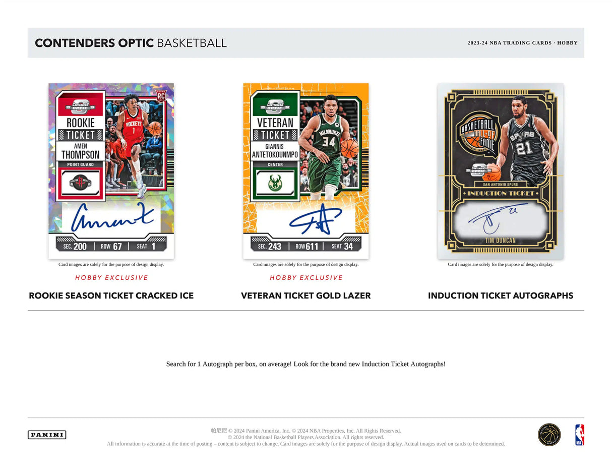 Panini Contenders Optic NBA Basketball 2023/24 - Hobby Box