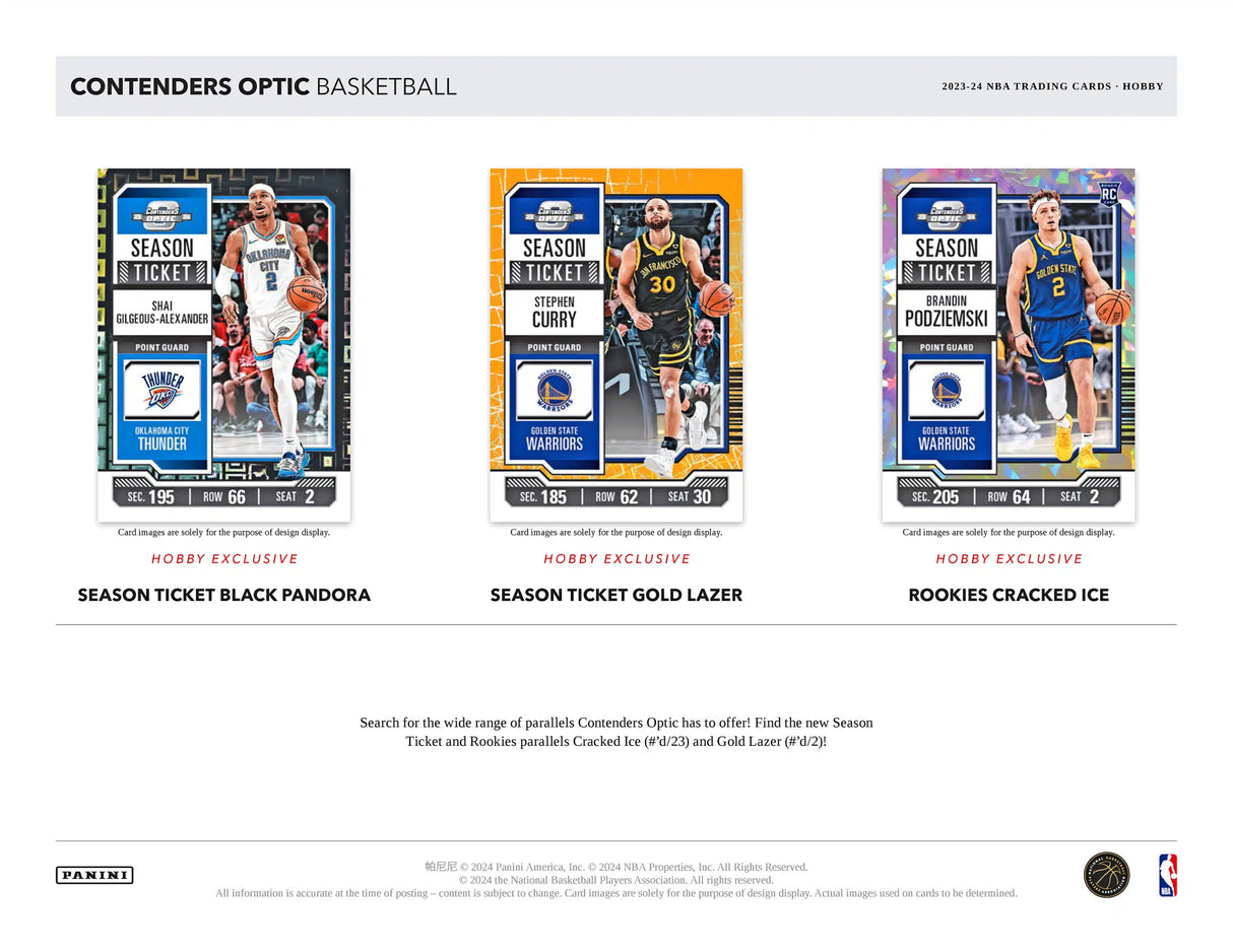 Panini Contenders Optic NBA Basketball 2023/24 - Hobby Box