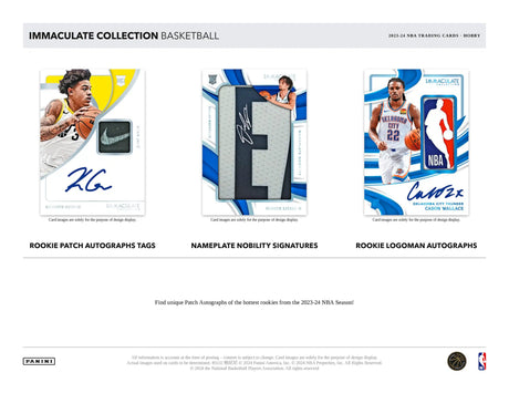 Panini Immaculate NBA Basketball 2023/24 - Hobby Box