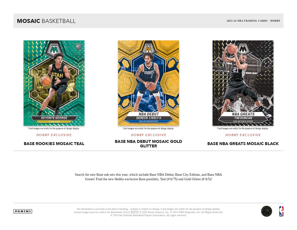 Panini Mosaic NBA Basketball 2023/24 - Hobby Box