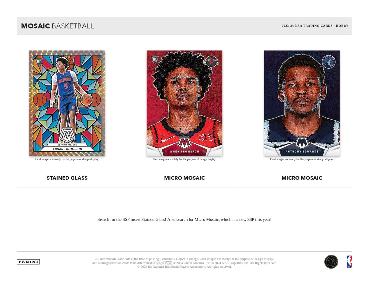 Panini Mosaic NBA Basketball 2023/24 - Hobby Box