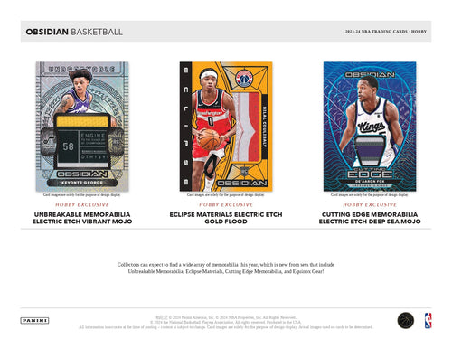 Panini Obsidian NBA Basketball 2023/24 - Hobby Box