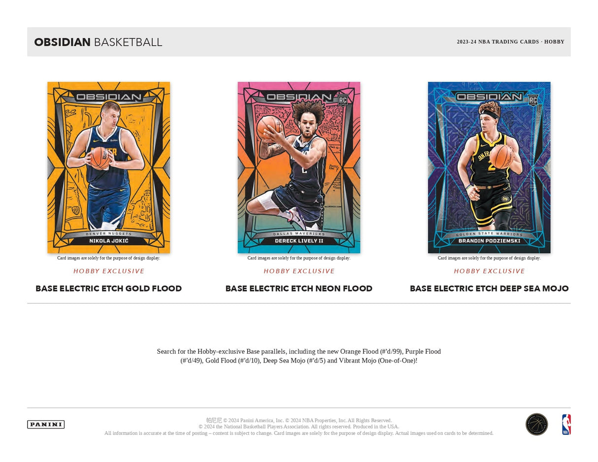Panini Obsidian NBA Basketball 2023/24 - Hobby Box