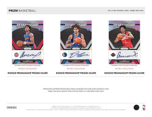 Panini Prizm NBA Basketball 2023/24 - Hobby Mega Box (Green Ice)