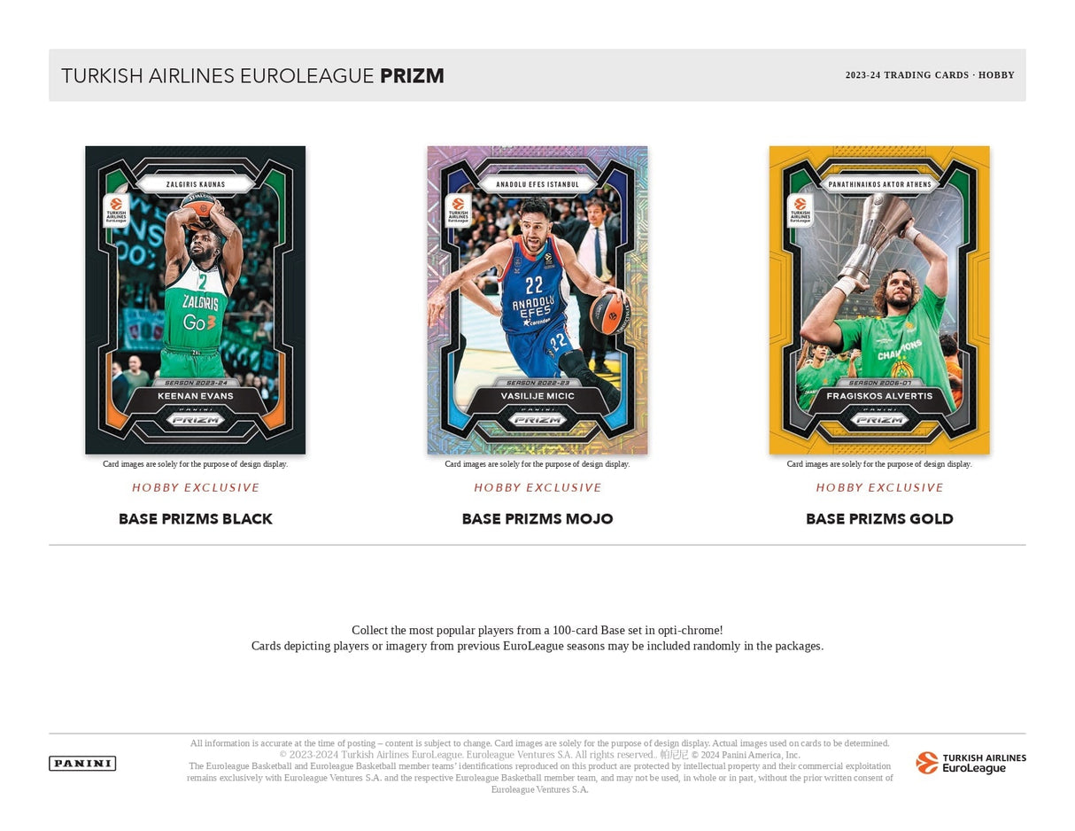 Panini Prizm EuroLeague Basketball 2023/24 - Hobby Box