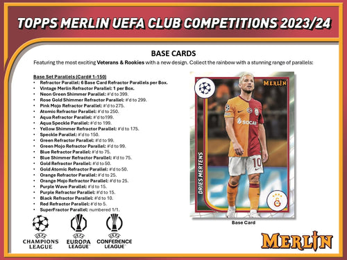 Topps Merlin UEFA Chrome 2023/24 - Hobby Box