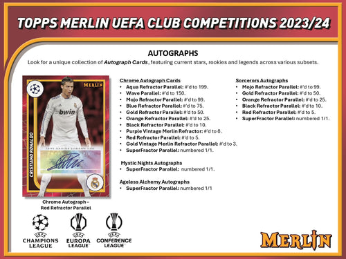 Topps Merlin UEFA Chrome 2023/24 - Hobby Box