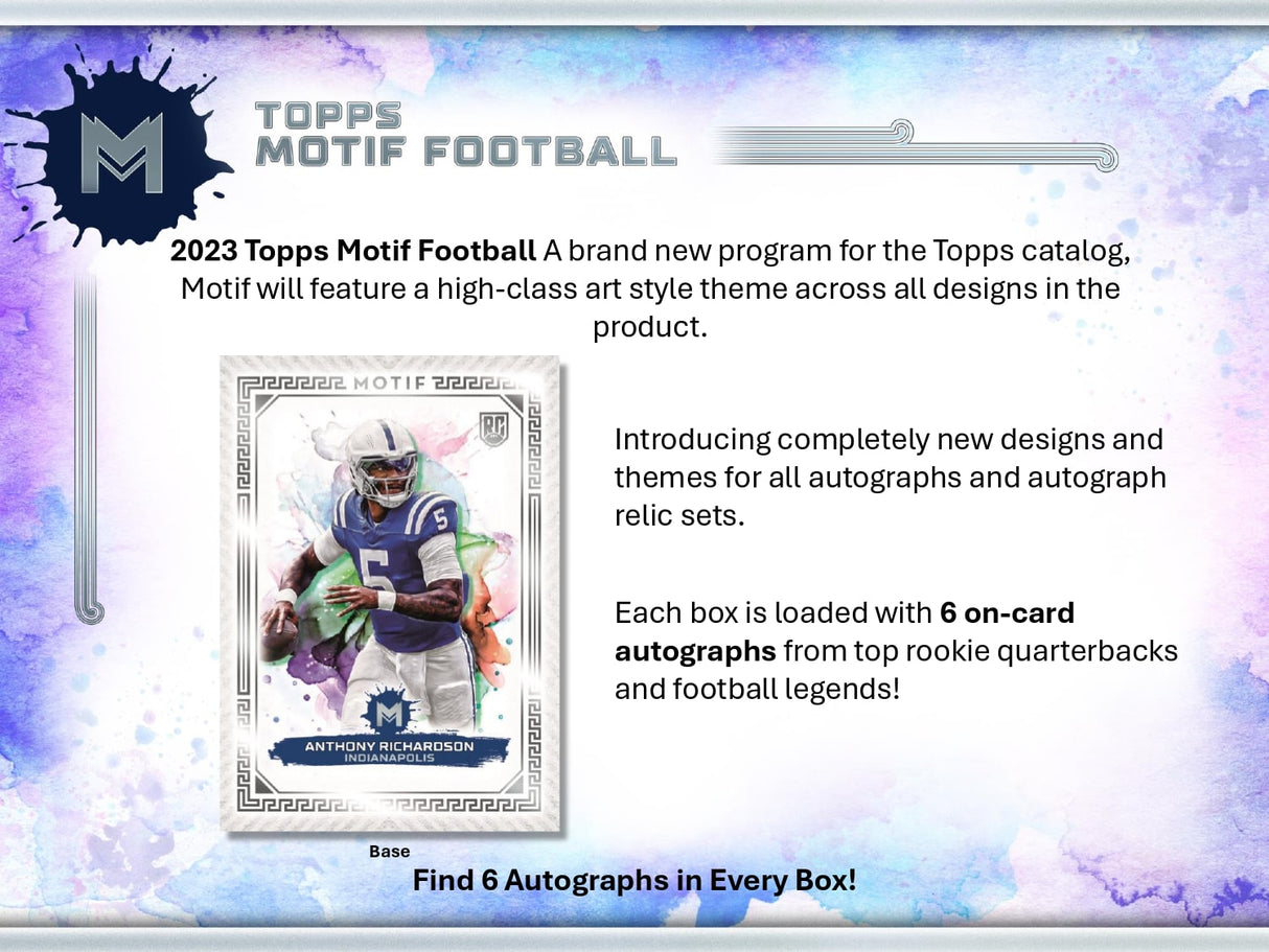 Topps Motif Football 2023 - Hobby Box