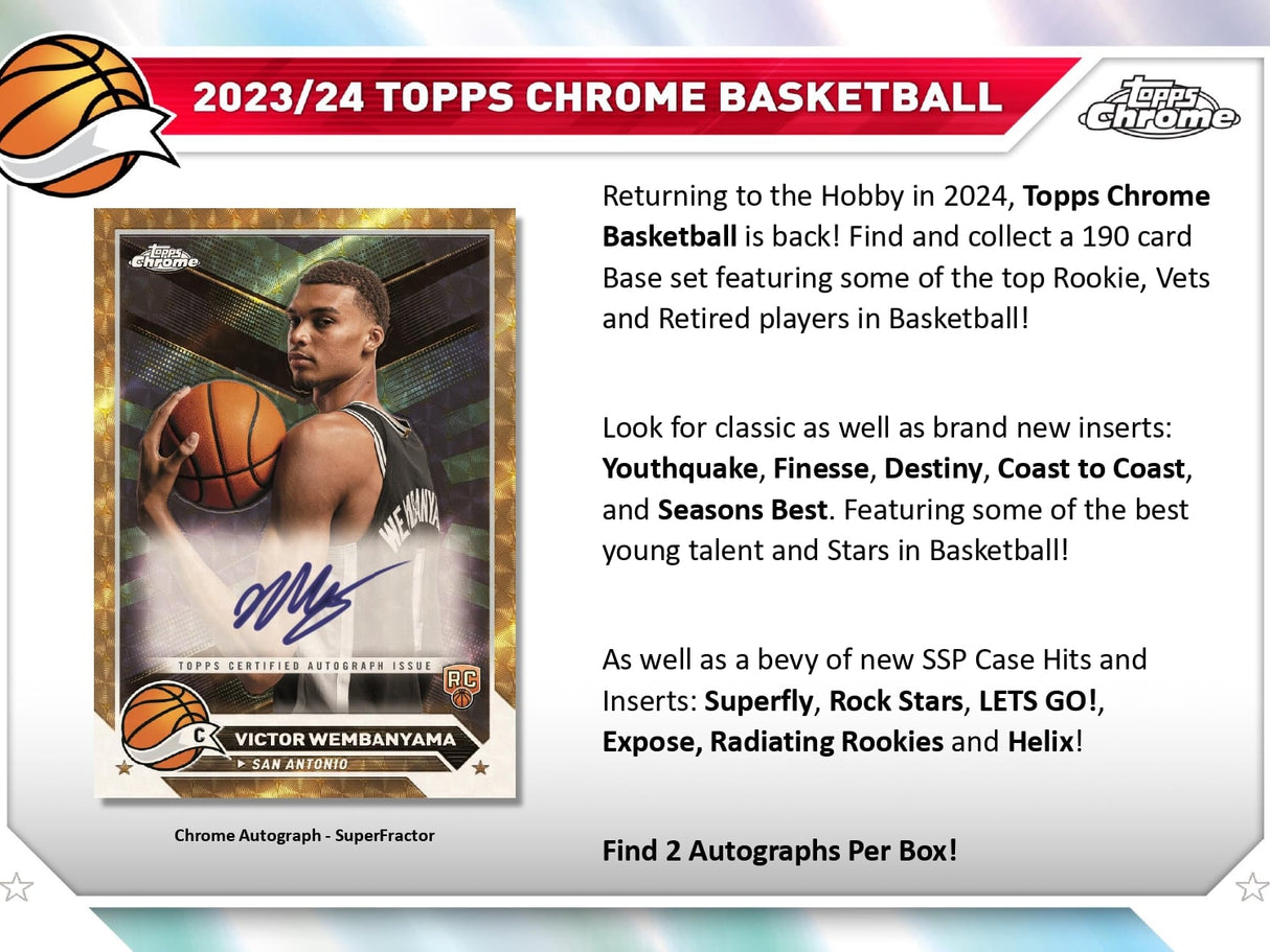 Topps Chrome Basketball 2023/24 - Hobby Box