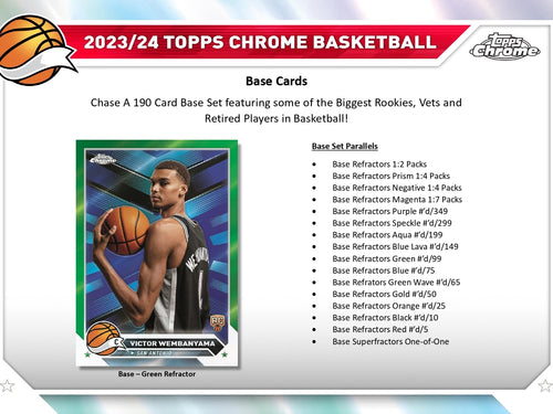 Topps Chrome Basketball 2023/24 - Hobby Box