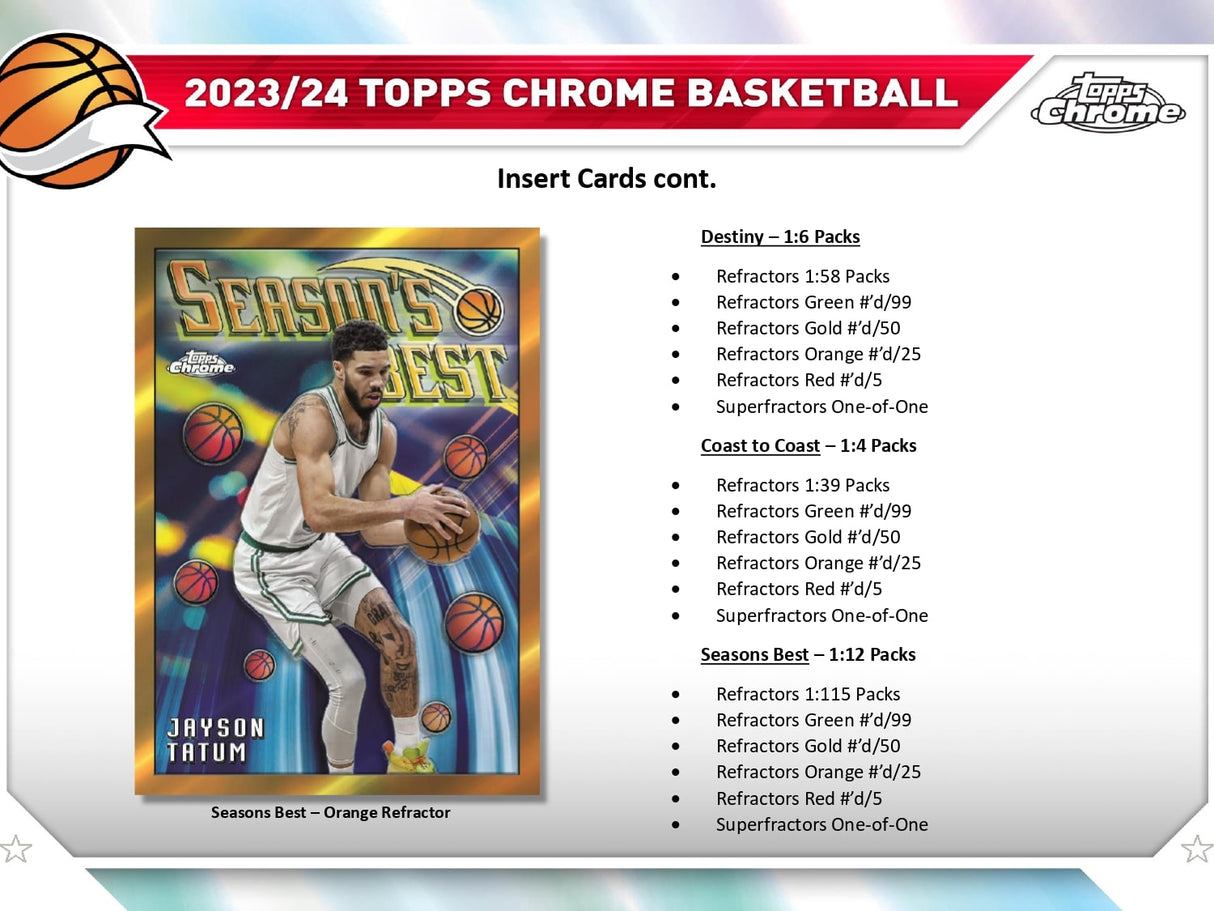 Topps Chrome Basketball 2023/24 - Hobby Box