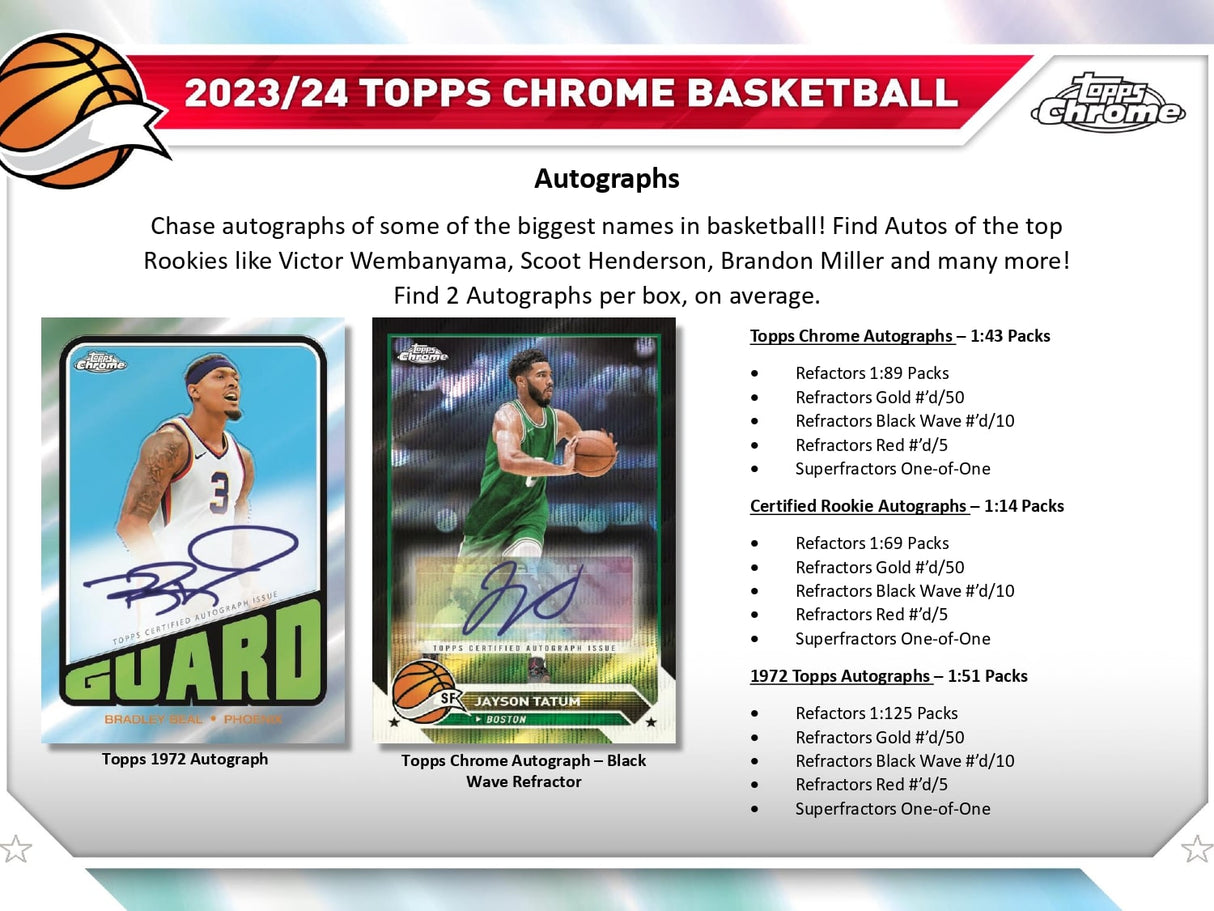 Topps Chrome Basketball 2023/24 - Hobby Box