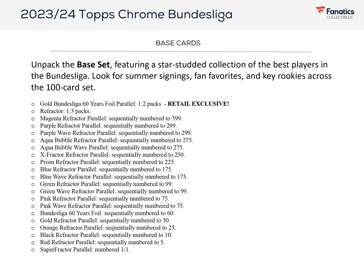 Topps Chrome Bundesliga 2023/24 - Value Box