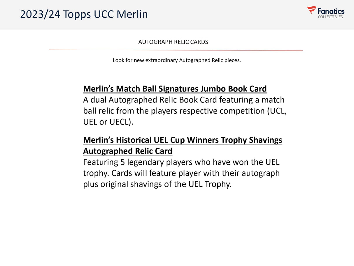 Topps Merlin UEFA Chrome 2023/24 - Value Box