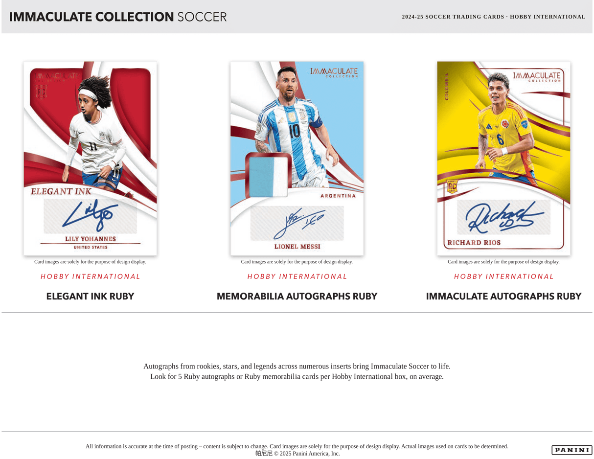 Panini Immaculate Soccer 2024/25 - International Hobby Box