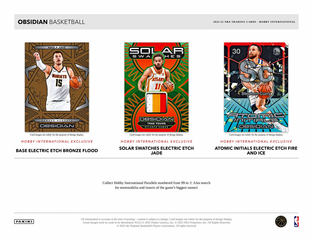 Panini Obsidian Basketball 2024/25 - International Hobby Box