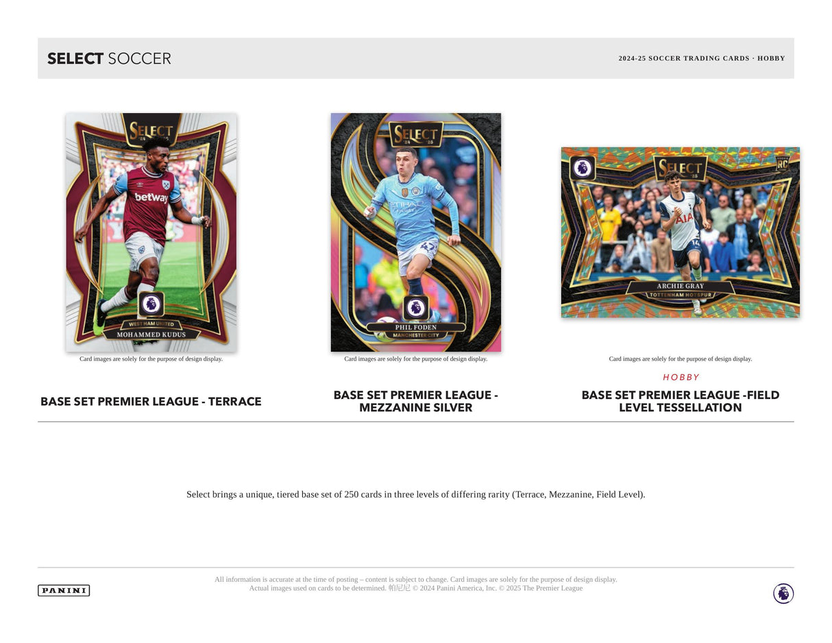 Panini Select Premier League 2024/25 - Hobby Box