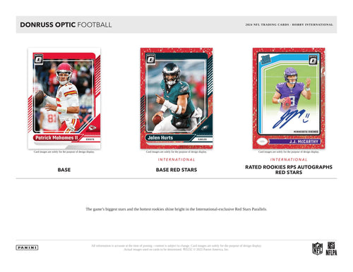 Panini Donruss Optic NFL Football 2024 - International Hobby Box