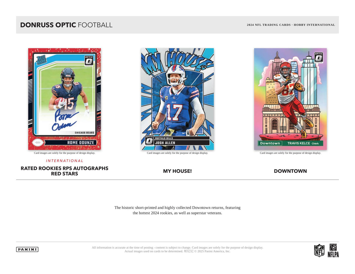 Panini Donruss Optic NFL Football 2024 - International Hobby Box