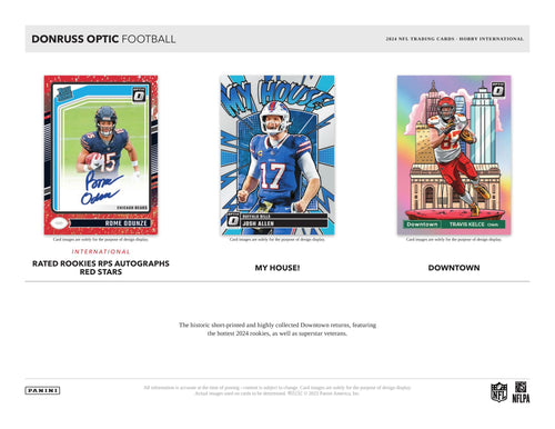 Panini Donruss Optic NFL Football 2024 - International Hobby Box