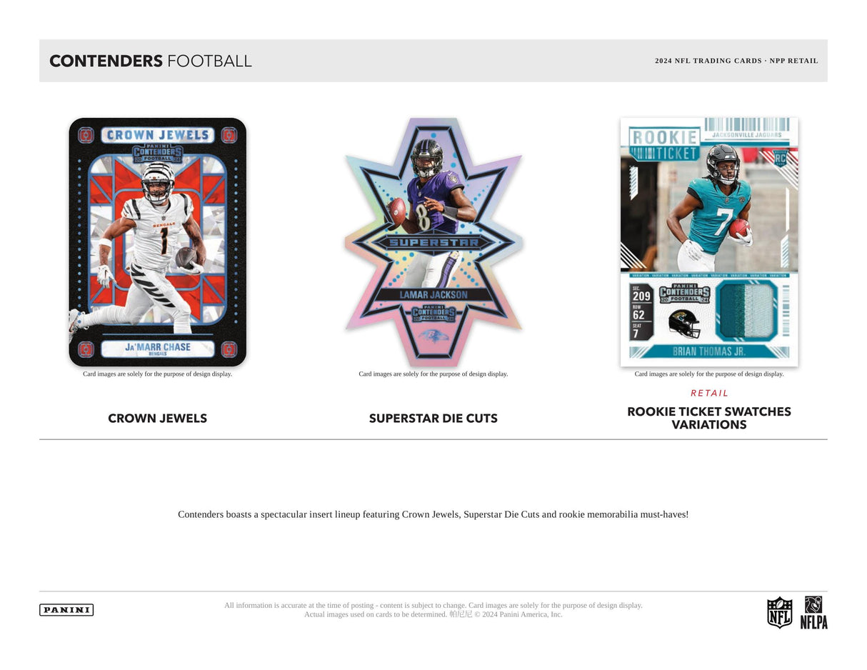 Panini Contenders NFL Football 2024 - Mega Box