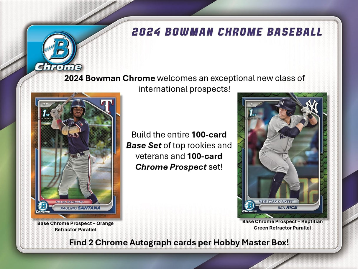 Topps Bowman Chrome Baseball 2024 - Hobby Box