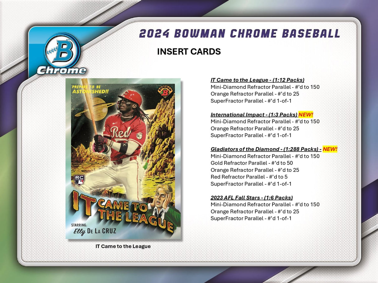 Topps Bowman Chrome Baseball 2024 - Hobby Box